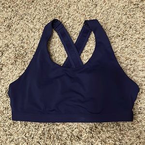 Fabletics sports bra.  Navy, size Medium.